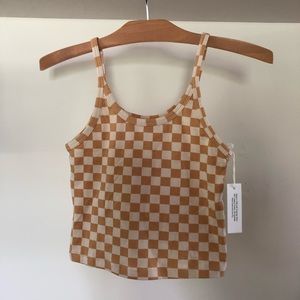 NWT ARQ crop tank in Carrés